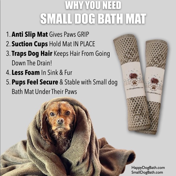Small Dog Bath Mat ( set of 2 ) - Picture 4 of 11